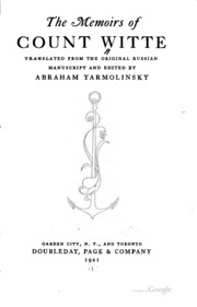Cover of edition memoirscountwit00yarmgoog