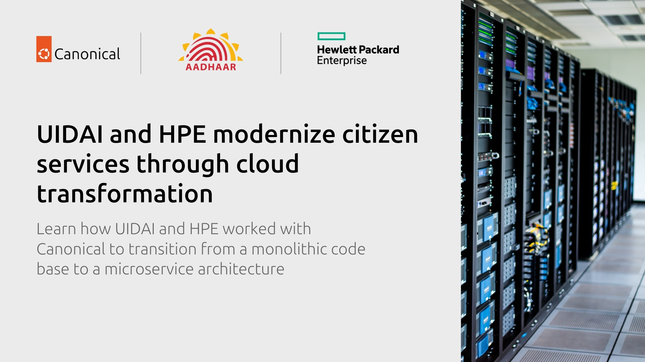 UIDAI and HPE modernize citizen services through cloud transformation