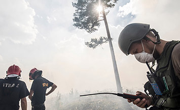 Capturing the EU&rsquo;s forest fire relief efforts in Sweden