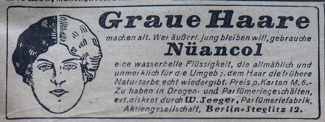 1919 ad for hair coloring