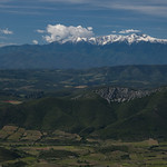 Pyrenees from Queribus castle