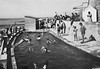 Ault la piscine au bout de la digue (carte postale la cigogne)