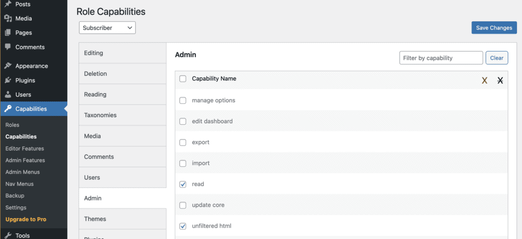 Control who has the unfiltered_html permission