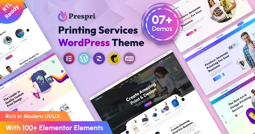 Prespri-Printing Services WordPress Theme