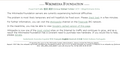 Overloaded Wiki servers show a problem