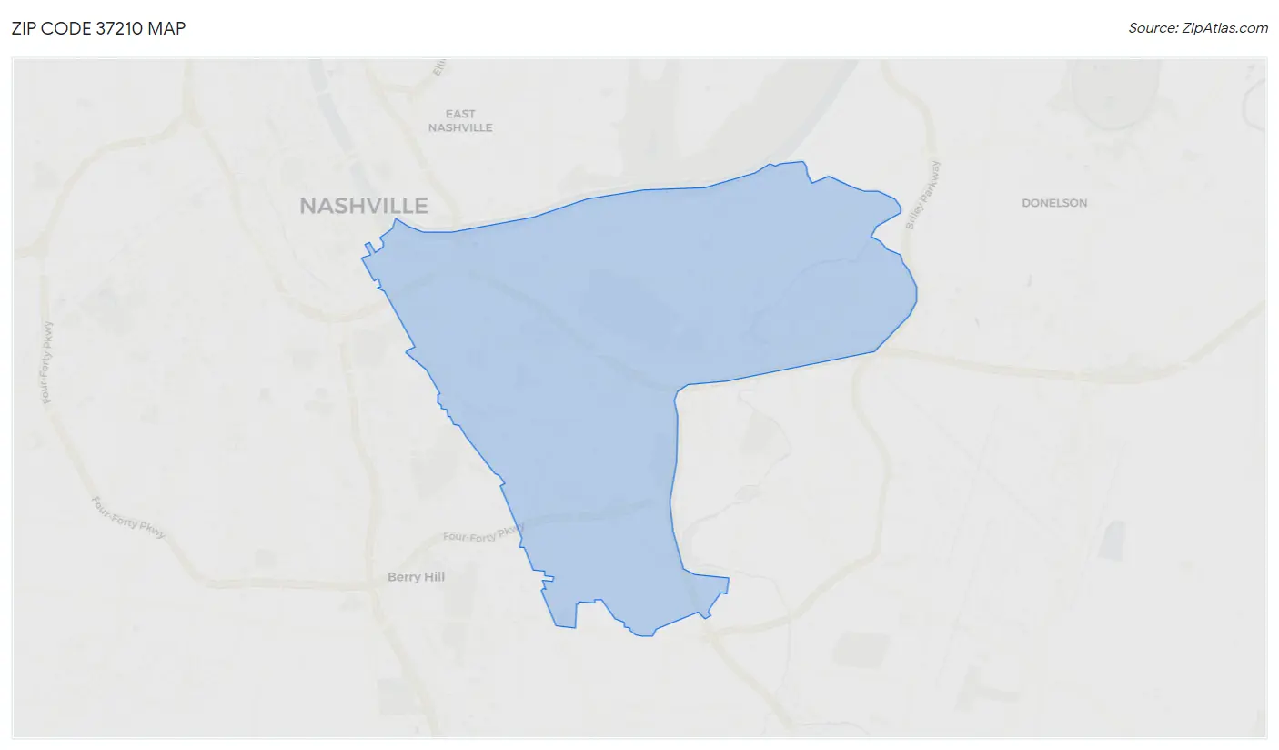 Zip Code 37210 Map