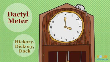 rhyme example using dactyl meter