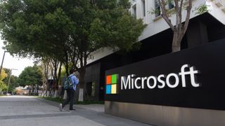 Microsoft headquarters logo