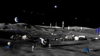 NASA plans a to build a permanent base on the moon with a step-by-step approach through 2032.