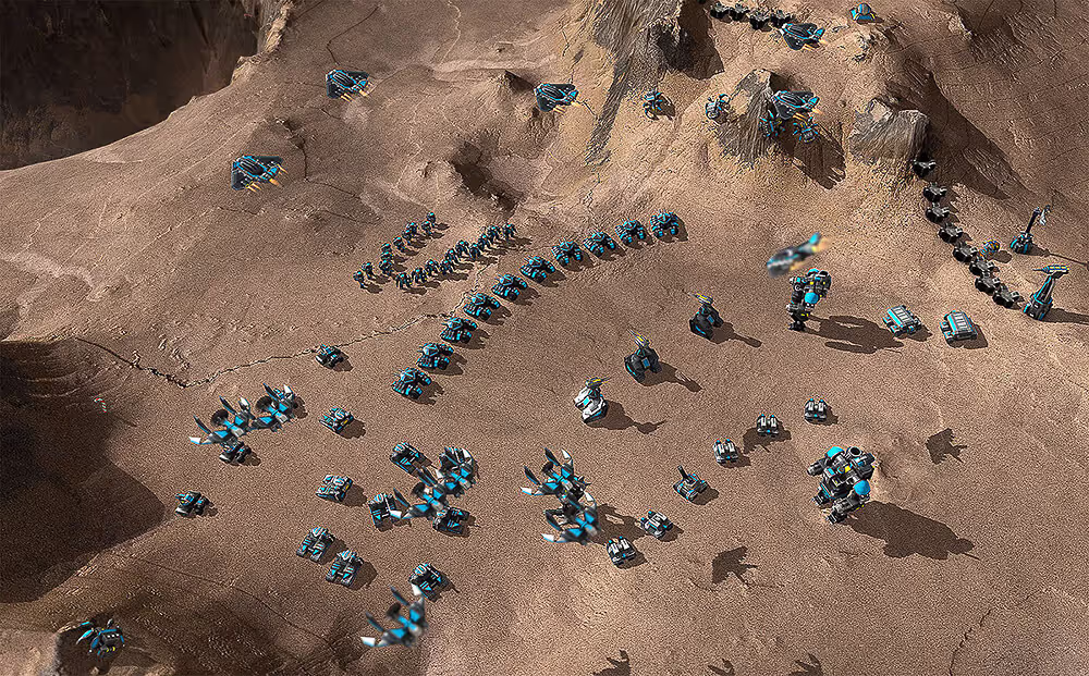 Large attack force of Armada with T1-T2-T3 units, ready for battle.