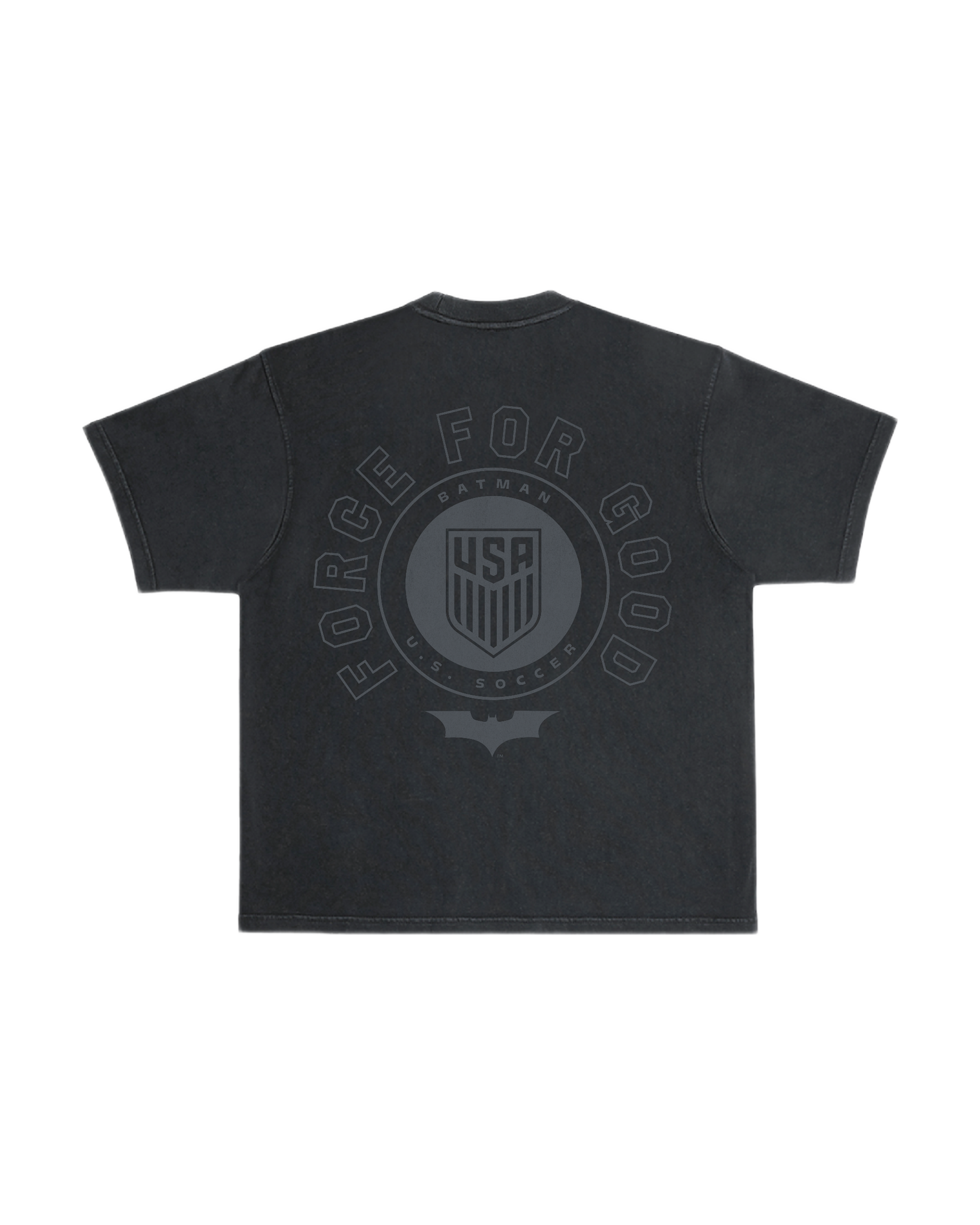 US Soccer x DC Comics Batman Garment Dyed Heavyweight T-Shirt - Black