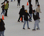 Animated ice rink
