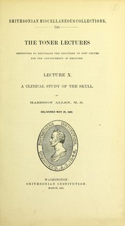 Cover of: The Toner lectures ... Cover of: The Toner lectures ...