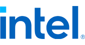 Intel Logo in Blau.