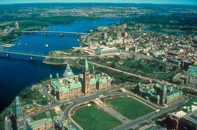 Ottawa, vue aérienne d' Ottawa, vue aérienne d'