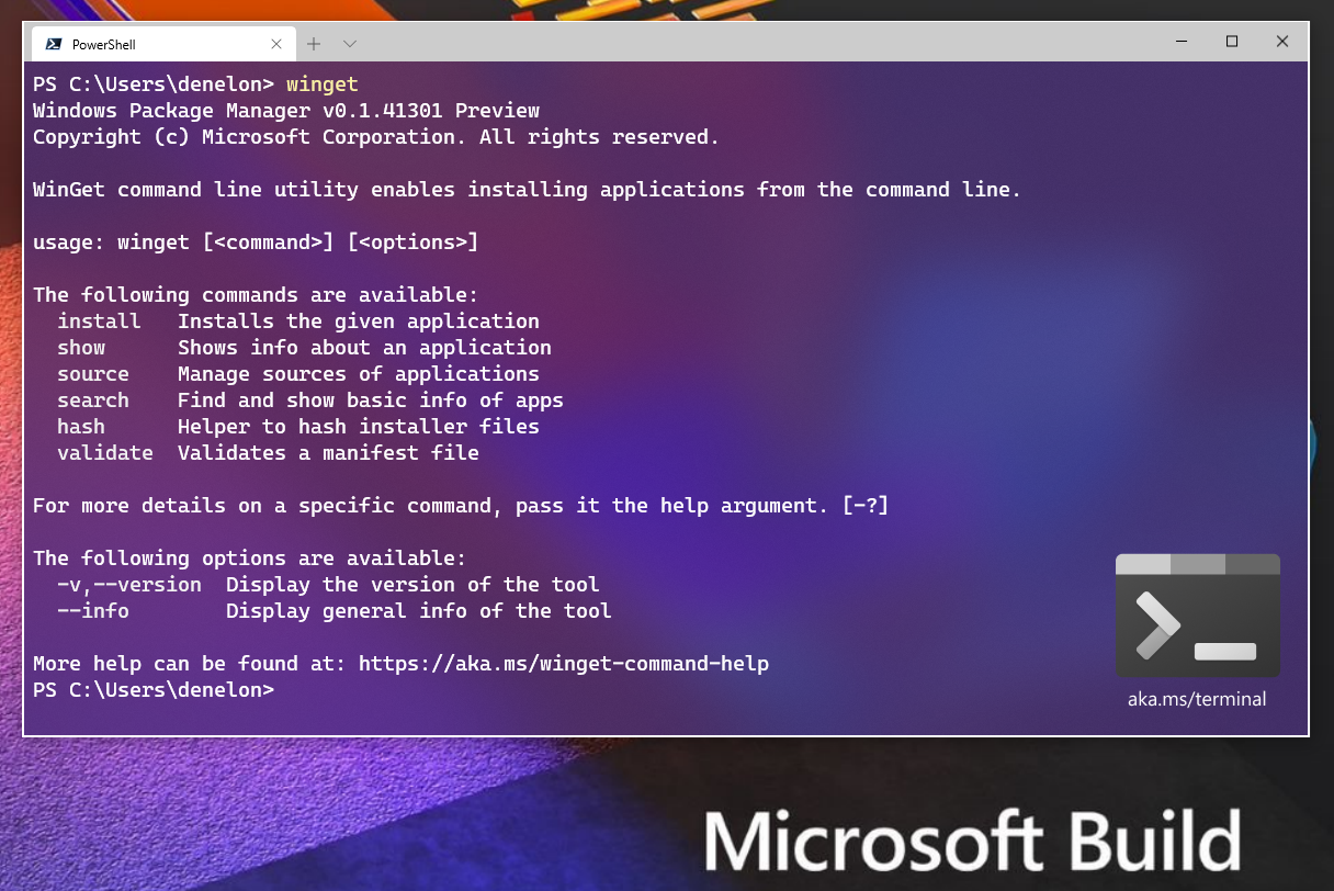 Execute winget in Windows Terminal