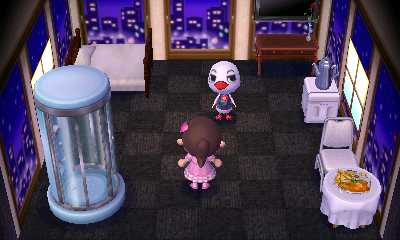 Interior of Piper's house in Animal Crossing: New Leaf