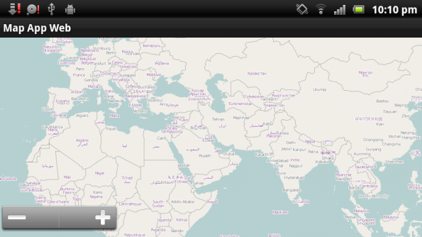 MapApp with ZoomControls
