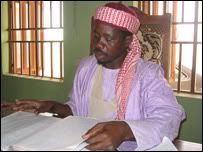 Judge Isah in his court in Zamfara, Northern Nigeria