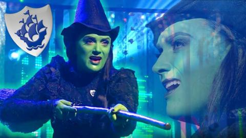 Wicked performance in the Blue Peter studio