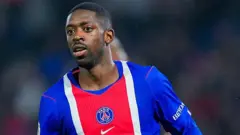 Ousmane Dembele playing for PSG