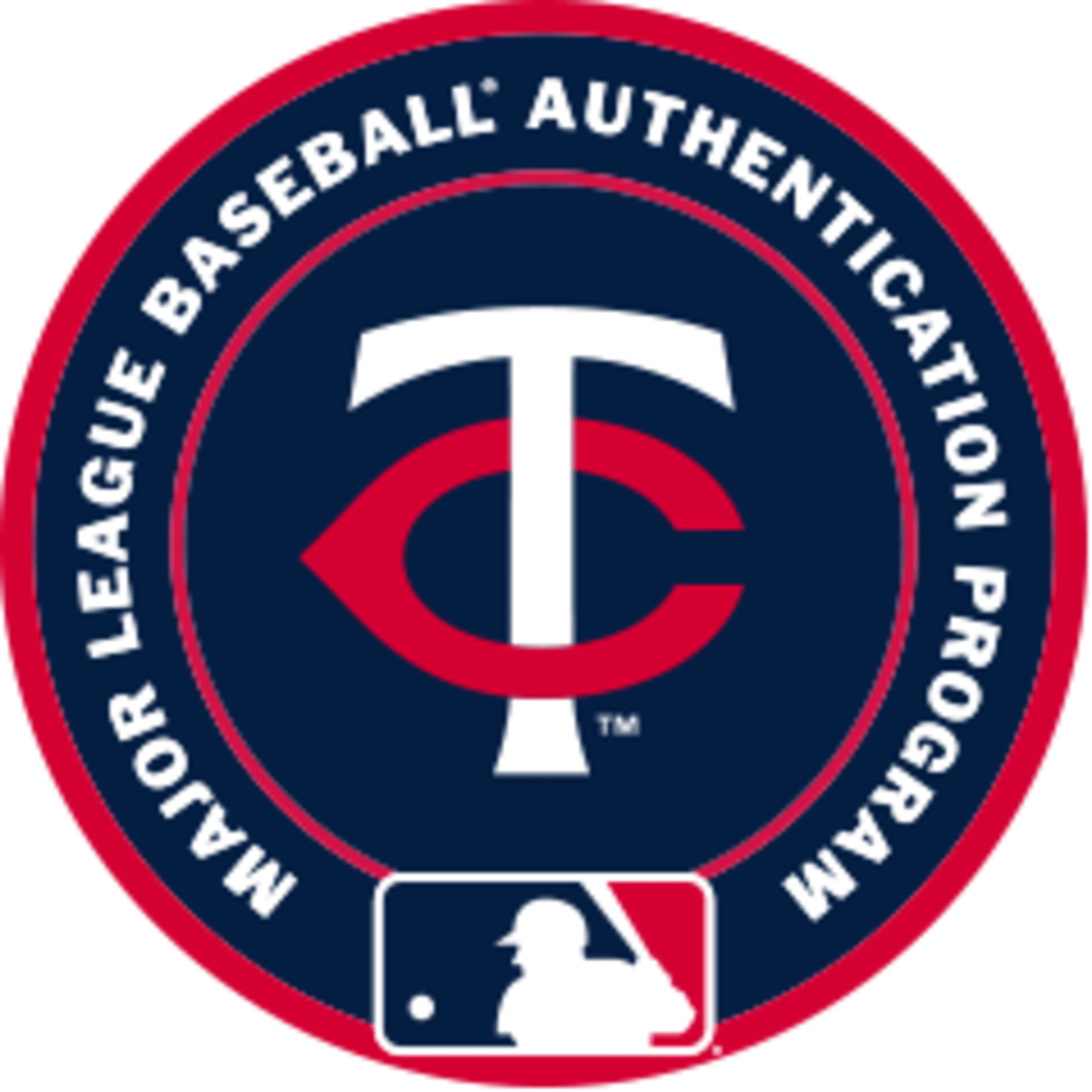 Minnesota Twins Major League Baseball Authentication Program logo.