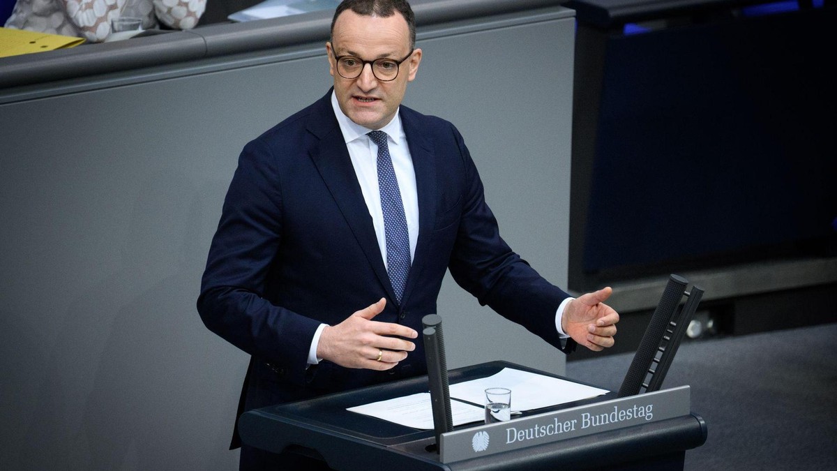 Fraktionschef Jens Spahn (CDU). Bundestag