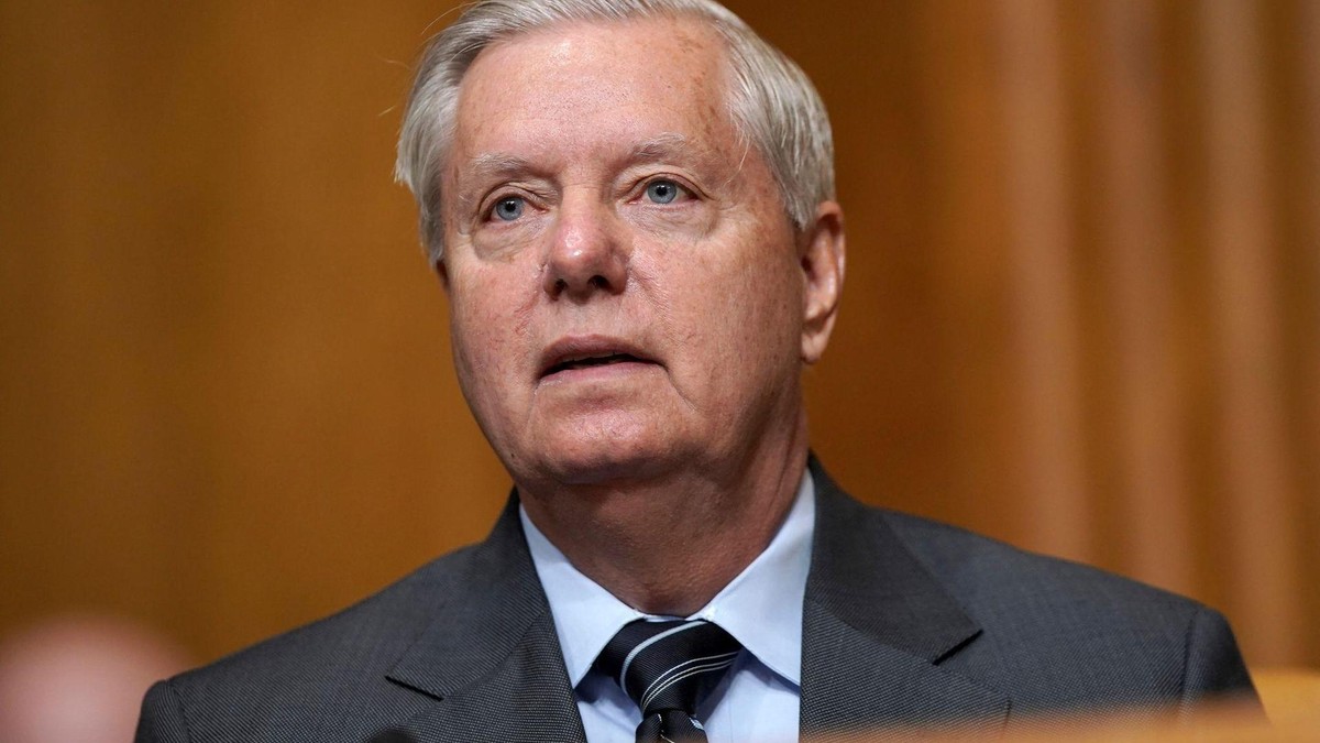 Lindsey Graham, damals republikanischer Senator des US-Bundesstaats South Carolina, spricht im Kapitol. Lindsey Graham