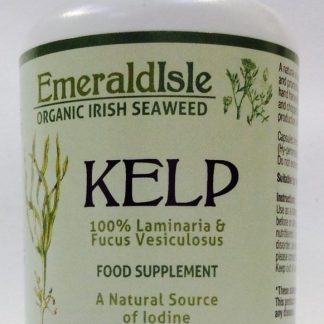 Kelp seaweed capsules a natural source of iodine