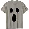Ghost Face Funny Spooky Halloween Costume Cute Face Pumpkin T-Shirt