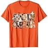 Spooky Season Floral Retro Halloween Ghost Autumn Pumpkin T-Shirt