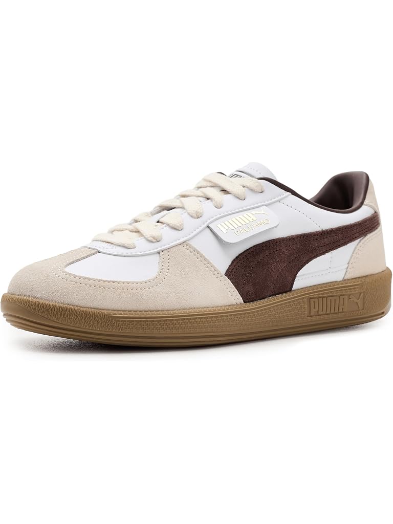 Brown PUMA Palermo Leather Sneakers
