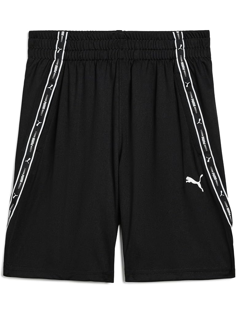 Black PUMA Sport Pack Knit Shorts (Big Kid)
