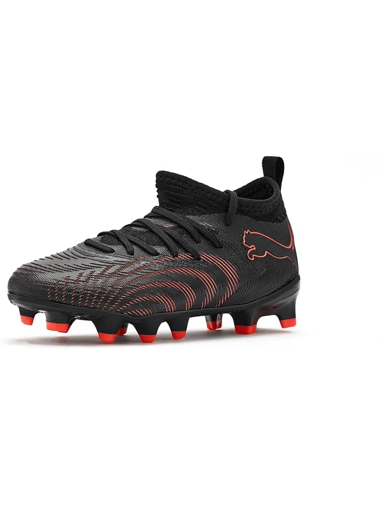 Black PUMA Future Match Firm, Artificial Ground Soccer Cleats (Little Kid/Big Kid)