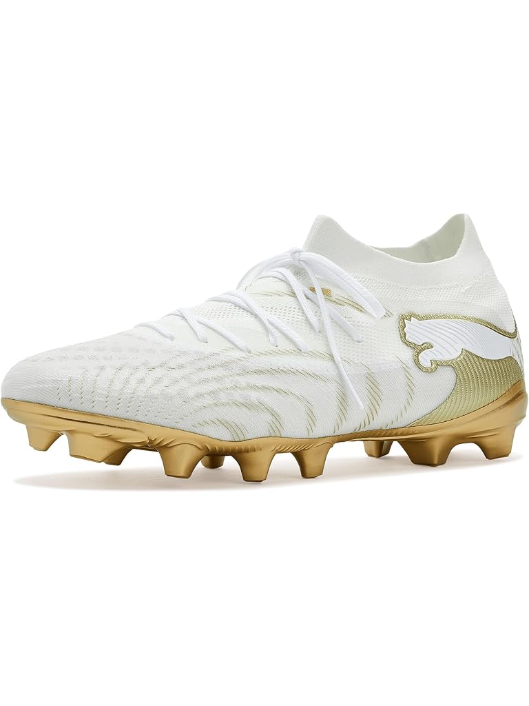White PUMA Future 9 Match Firm/ Artificial Ground Soccer Cleats