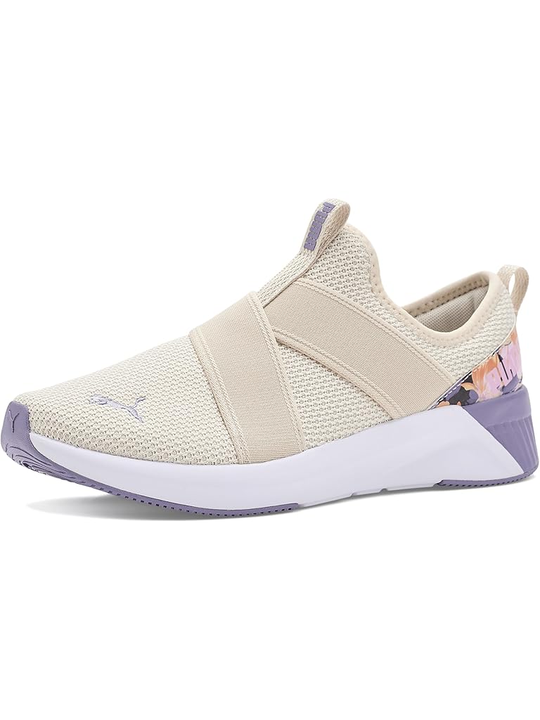 Bone PUMA Softride Harli Slip-on Floral Cross Training Shoes