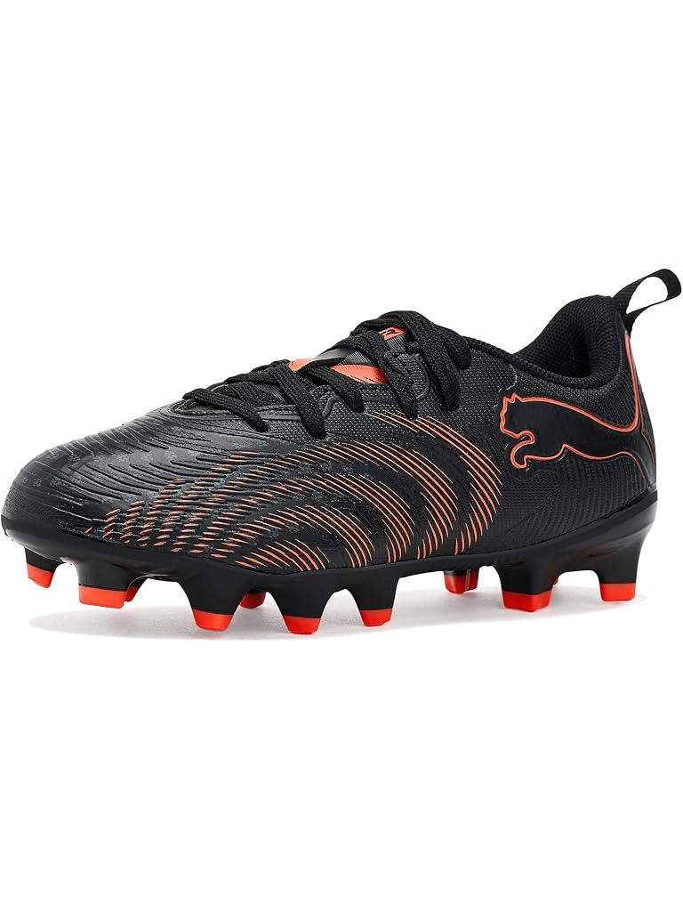 Black PUMA Future Play Firm, Artificial Ground Soccer Cleats (Little Kid/Big Kid)