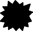 Sprite of a Dark Fuzzy from Super Paper Mario.
