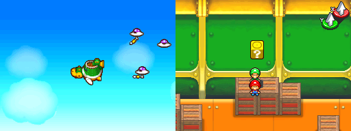 Last block in Koopa Cruiser of the Mario & Luigi: Partners in Time.