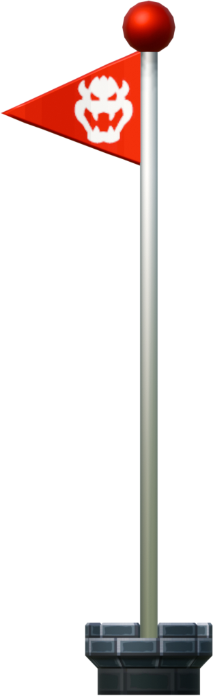 A Goal Pole as seen in New Super Mario Bros. U