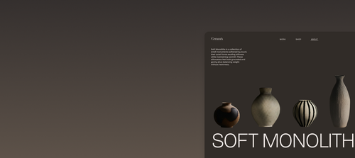 Benutzerdefinierter rotierender Textrahmen unter Verwendung der kreativen Motion-Design-Tools von Squarespace.