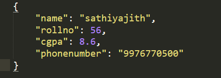 Output_usingjsondumps