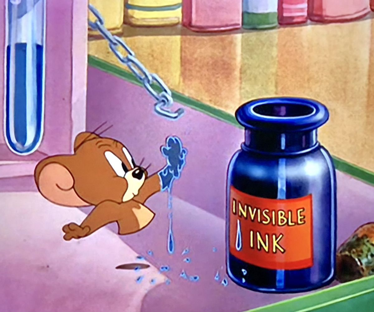 Invisibility Ink (trope)