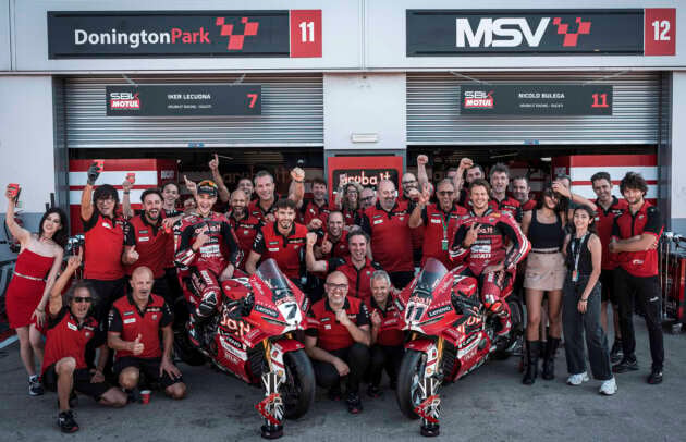 Ducati wins fifth consecutive WSBK team title