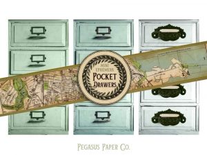 3 Ephemera Pocket Drawers - A Free DIY Craft Project