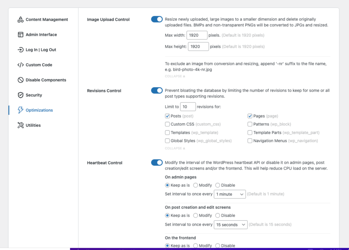 Optimizations