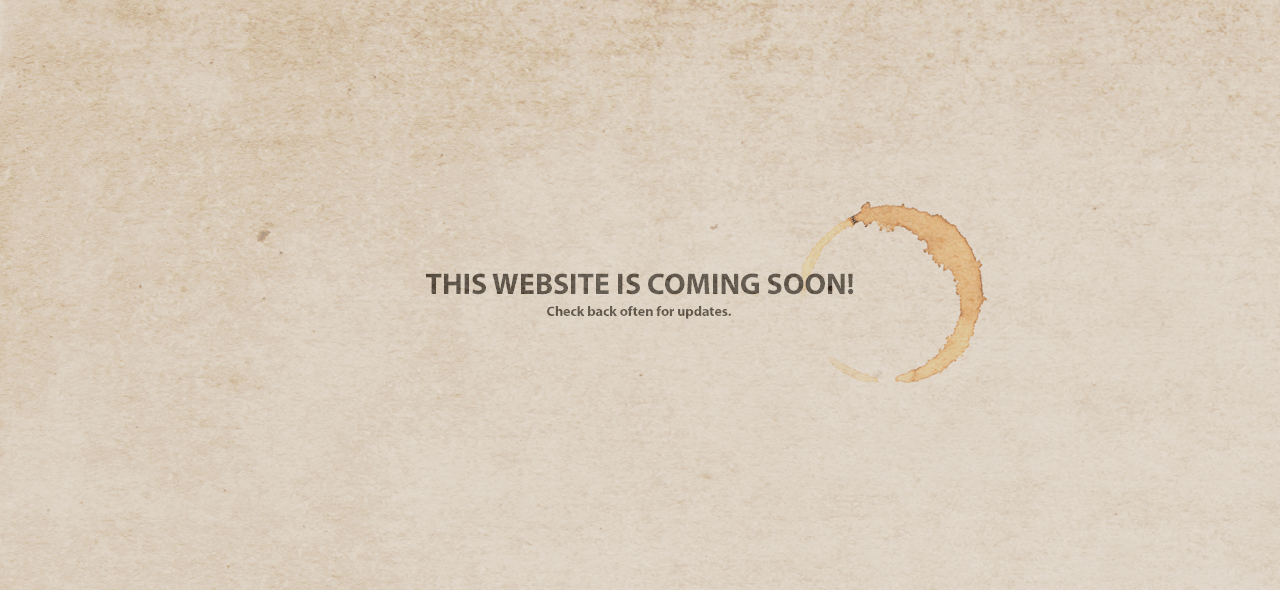 An example of a customized splash page.