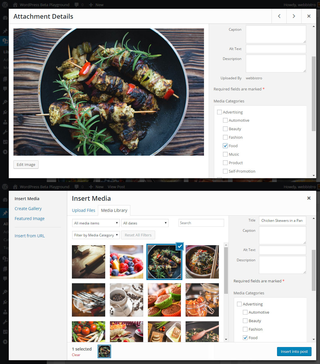 Editing individual image / media items