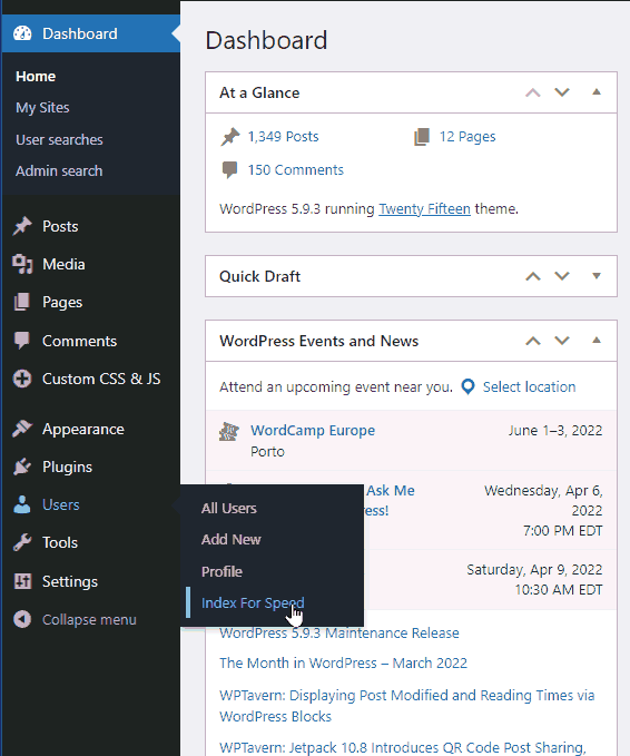 Access to this plugin's configuration panel.