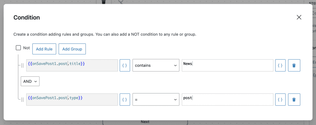 Multiple conditions